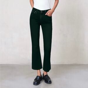 $188 New Edwin Lark Ankle Bootcut jeans - Size 25 - Dark Green